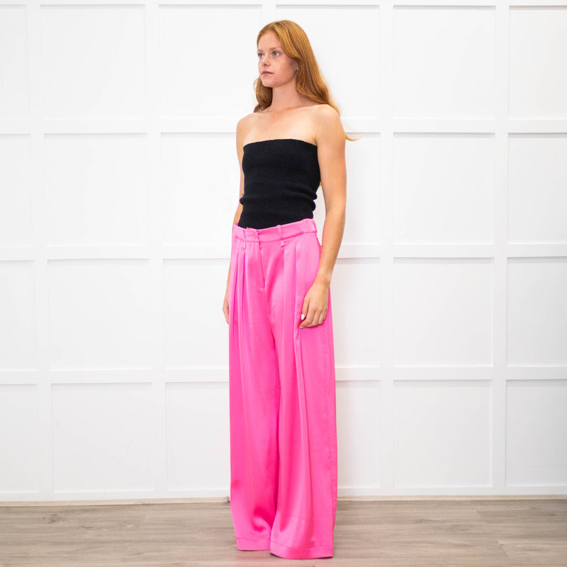 Serena Bute Pink Wide Leg Trousers