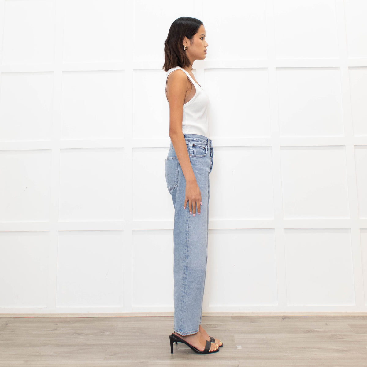 Agolde Blue Denim 90's Pinch Waist Jeans