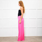 Serena Bute Pink Wide Leg Trousers