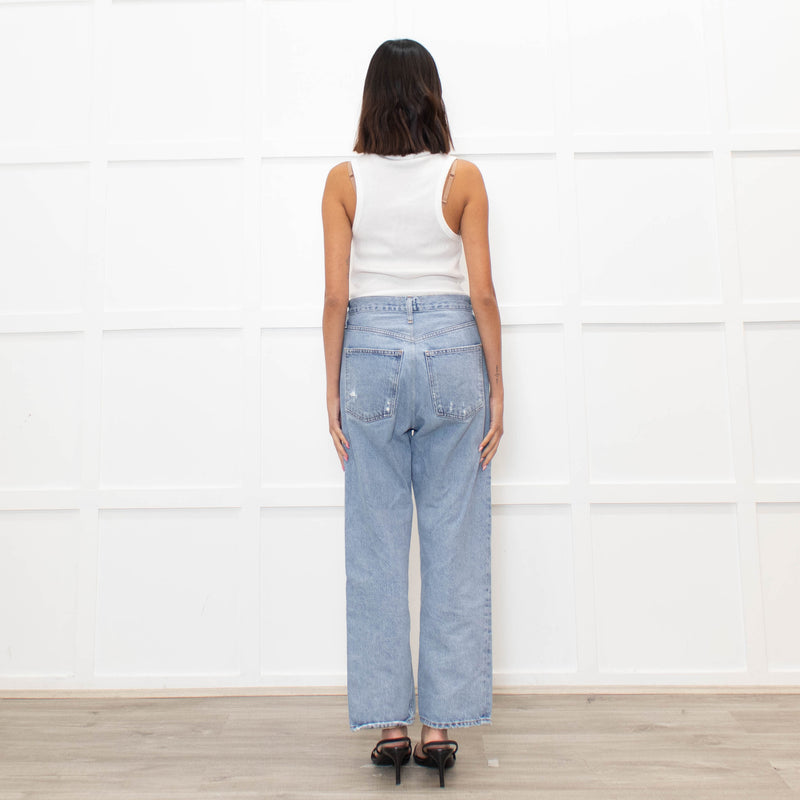 Agolde Blue Denim 90's Pinch Waist Jeans