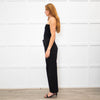 Bimba Y Lola Black Denim Wide Leg Belted Jeans