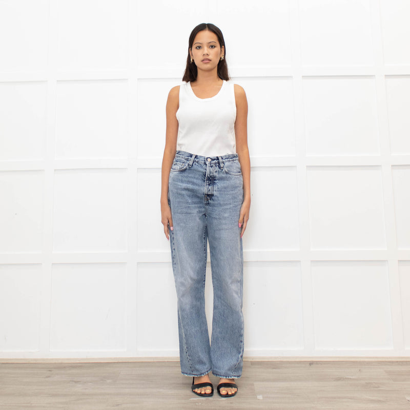 Frame Le Slouch Blue Denim Jeans