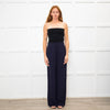 See By Chloe Navy Blue Wide Leg Trousers