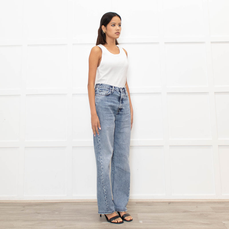 Frame Le Slouch Blue Denim Jeans