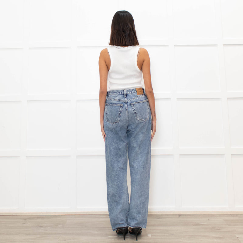 Frame Le Slouch Blue Denim Jeans