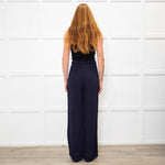 See By Chloe Navy Blue Wide Leg Trousers