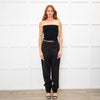 JW Anderson Black Wool Cuff Hem Trousers