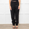 JW Anderson Black Wool Cuff Hem Trousers