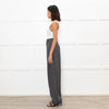 Toteme Grey Herringbone Deep Pleat Trousers