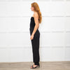 JW Anderson Black Wool Cuff Hem Trousers