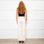 Bimba Y Lola Cream Culotte Fit Jeans
