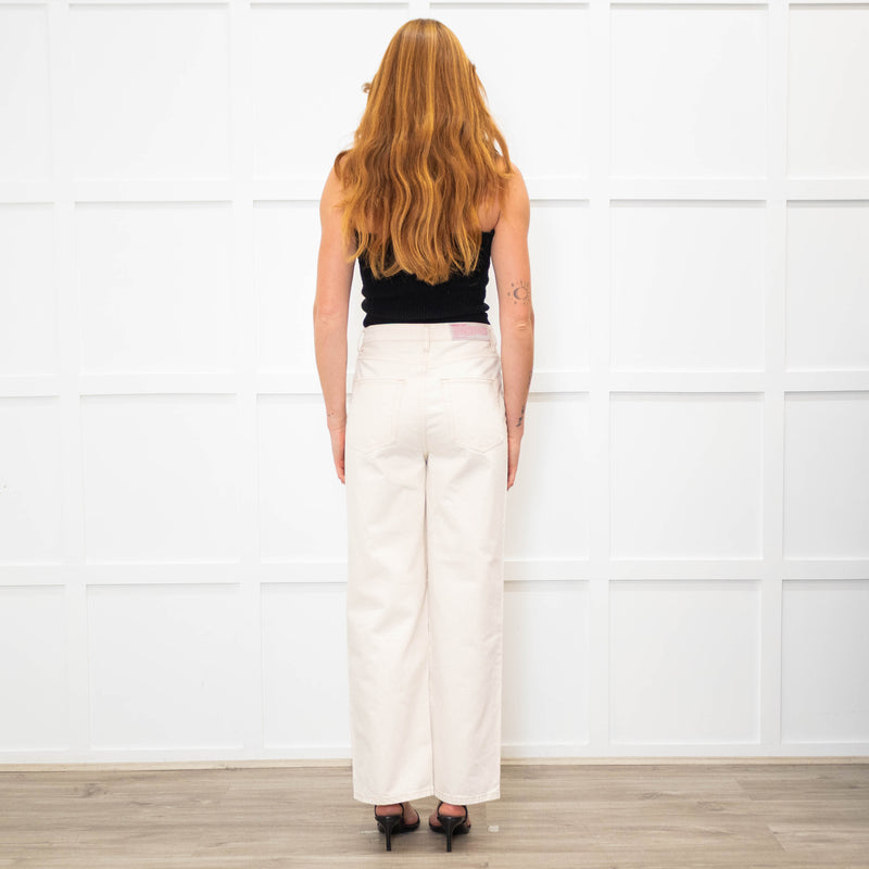 Bimba Y Lola Cream Culotte Fit Jeans