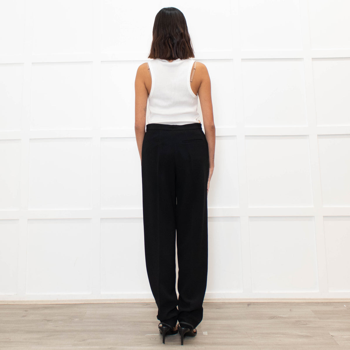 Chloe Black Pleat Front Trousers