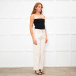 Bimba Y Lola Cream Culotte Fit Jeans