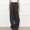 Ami Paris Grey Wool Mix Jogger Style Trousers