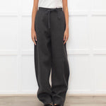Ami Paris Grey Wool Mix Jogger Style Trousers