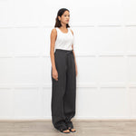 Ami Paris Grey Wool Mix Jogger Style Trousers