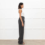 Ami Paris Grey Wool Mix Jogger Style Trousers