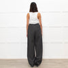 Ami Paris Grey Wool Mix Jogger Style Trousers