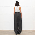 Ami Paris Grey Wool Mix Jogger Style Trousers