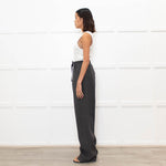 Ami Paris Grey Wool Mix Jogger Style Trousers