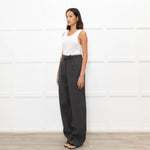 Ami Paris Grey Wool Mix Jogger Style Trousers