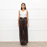 Nanushka Brown Flowy High Waisted Trousers