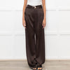 Nanushka Brown Flowy High Waisted Trousers