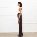 Nanushka Brown Flowy High Waisted Trousers