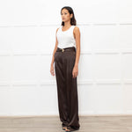 Nanushka Brown Flowy High Waisted Trousers