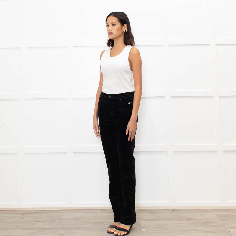Lauren Ralph Lauren Black Needle Cord Trousers