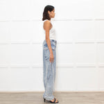 Stella Nova Blue Acid Washed Cargo Jeans