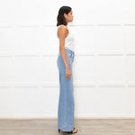 Mos Mosh Pale Blue Denim Wide Leg Jeans
