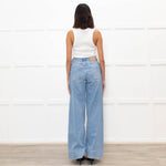 Mos Mosh Pale Blue Denim Wide Leg Jeans