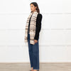 Weekend Max Mara Beige Fair Isle Wool Blend Scarf