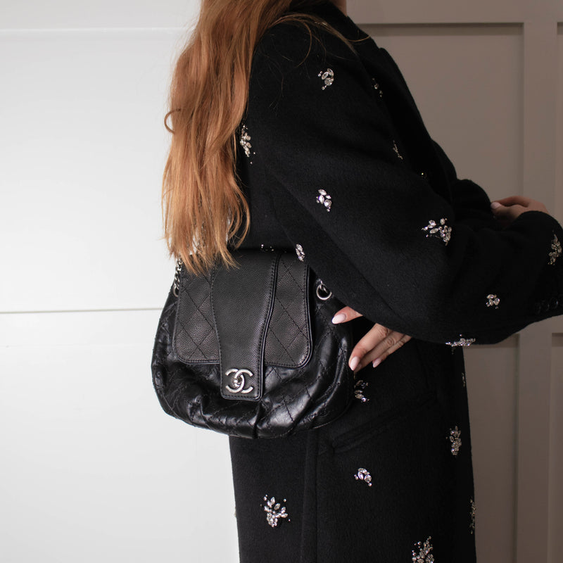 Chanel Black Bubble Messenger Bag