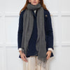 Brunello Cucinelli Grey 100% Cashmere Shawl