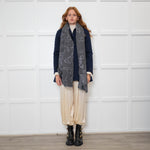 Vivienne Westwood Grey Sparkle Wool Mix Scarf