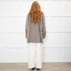 Max Mara Taupe Cashmere Blend Oversized Short Coat