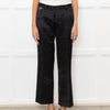 Just Cavalli Black Satin Glitter Logo Detail Trouser Suit