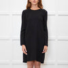 Victoria Victoria Beckham Black Crepe Open Back Tunic Dress