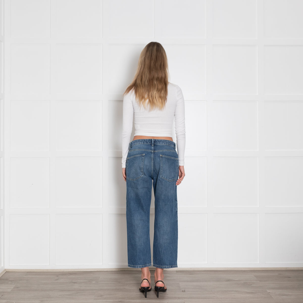 Raey Blue Denim Cropped Jeans