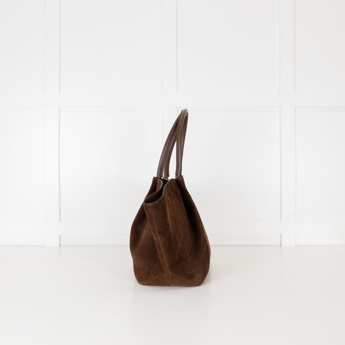DeMellier Brown Suede New York Shoulder Tote Bag