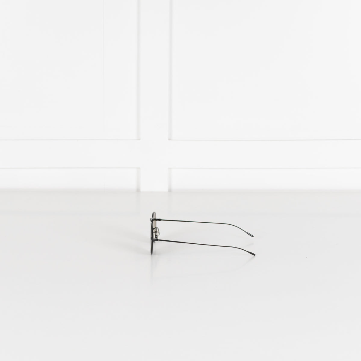 Oliver Peoples Black Small Round Coleridge Sunglasses