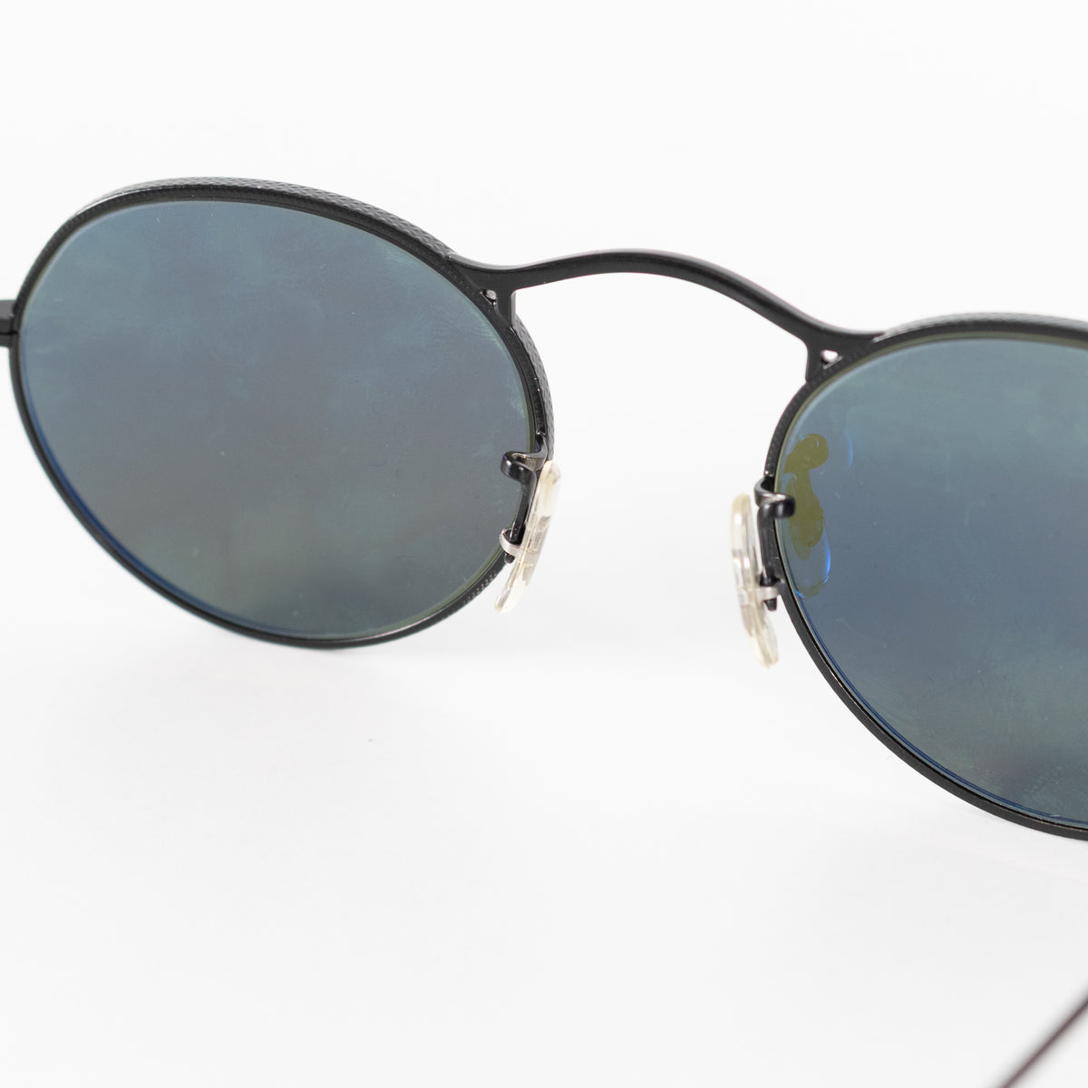 Oliver Peoples Black Small Round Coleridge Sunglasses