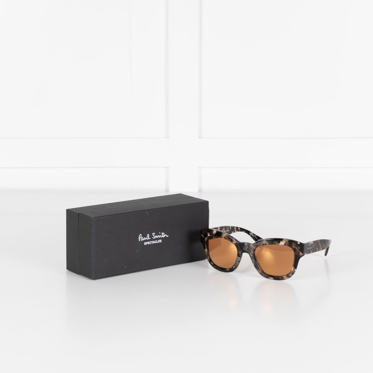 Paul Smith Dennett Brown Tortoiseshell Orange Lens Sunglasses