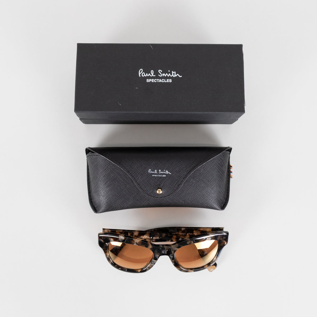 Paul Smith Dennett Brown Tortoiseshell Orange Lens Sunglasses