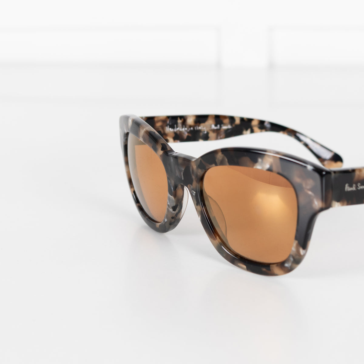 Paul Smith Dennett Brown Tortoiseshell Orange Lens Sunglasses