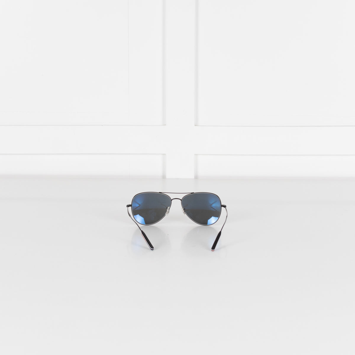 Paul Smith Davison Black Lens Striped Arm Sunglasses