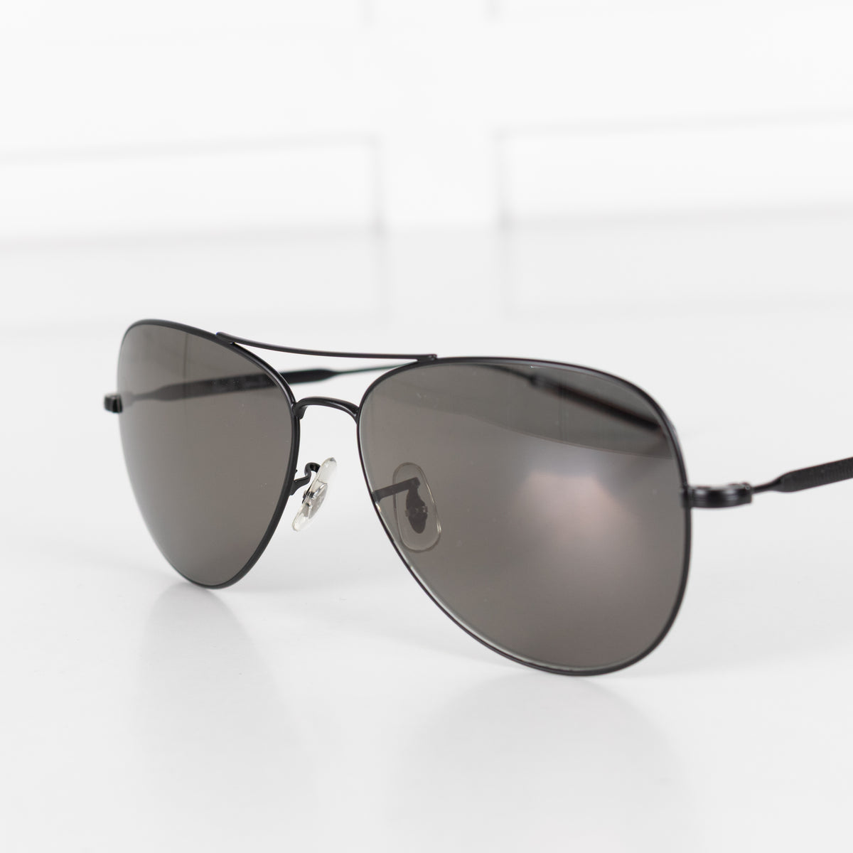 Paul Smith Davison Black Lens Striped Arm Sunglasses